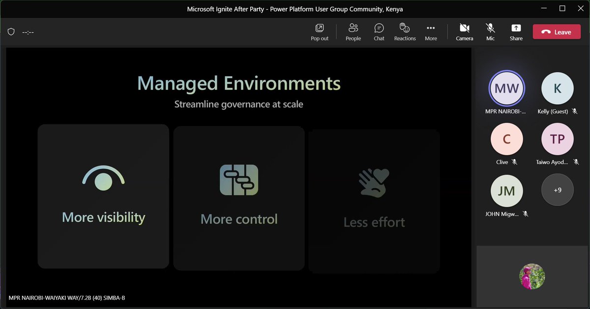 MSAmbassadorsKE's tweet photo. Amazing session by @ConsolataG taking us through power apps and all its amazing features as announced in the #MSIgnite22
You can join us using this link 👉 https://t.co/OI4aA4OZF3
@PowerplatformKe https://t.co/9cvFISY3cC