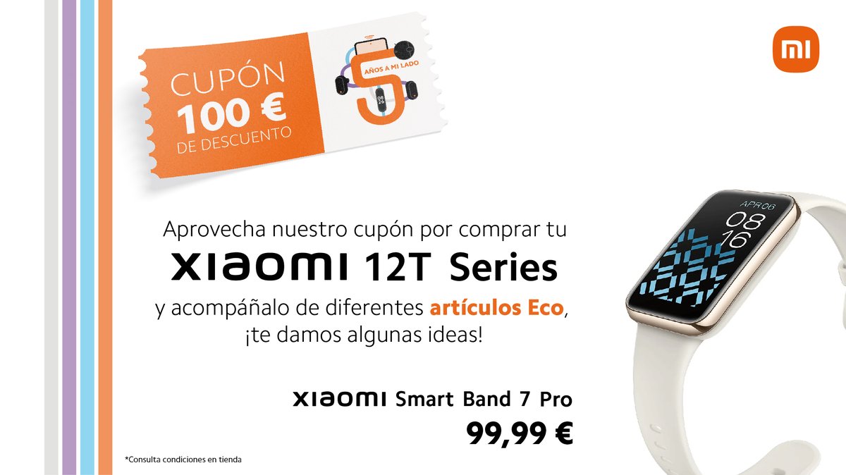 ByMituES's tweet photo. 🎟️ Si tienes el cupón de 100€ por haber hecho la compra del #Xiaomi12TPro, ¡aprovechalo en alguno de nuestros productos estrella #ecosystem! 🤩 #xiaomi https://t.co/pdqiSM6m7H