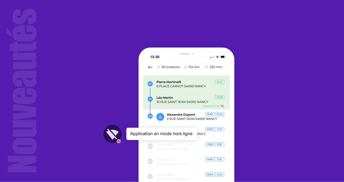 AntsRoute's tweet photo. L’application mobile de suivi de tournées AntsRoute est désormais disponible en mode hors ligne. 🥳 Pour en savoir davantage ➡️ https://t.co/KRdwa15rrV

#logistique #logistiqueurbaine #dernierkm #transports #optimisationdetournées #transport #fieldservice #logiciel https://t.co/dIINSgVf7q
