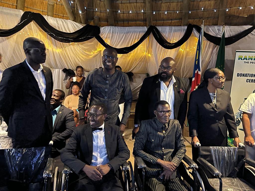 Subbed… SHOT IN THE ARM: The Rani Group of Companies on Tuesday donated 700 wheelchairs, valued at N$2.5 million, to all 14 regions. Each region will receive 50 wheelchairs, the company told Prime Minister Saara Kuugongelwa-Amadhila at Opuwo.