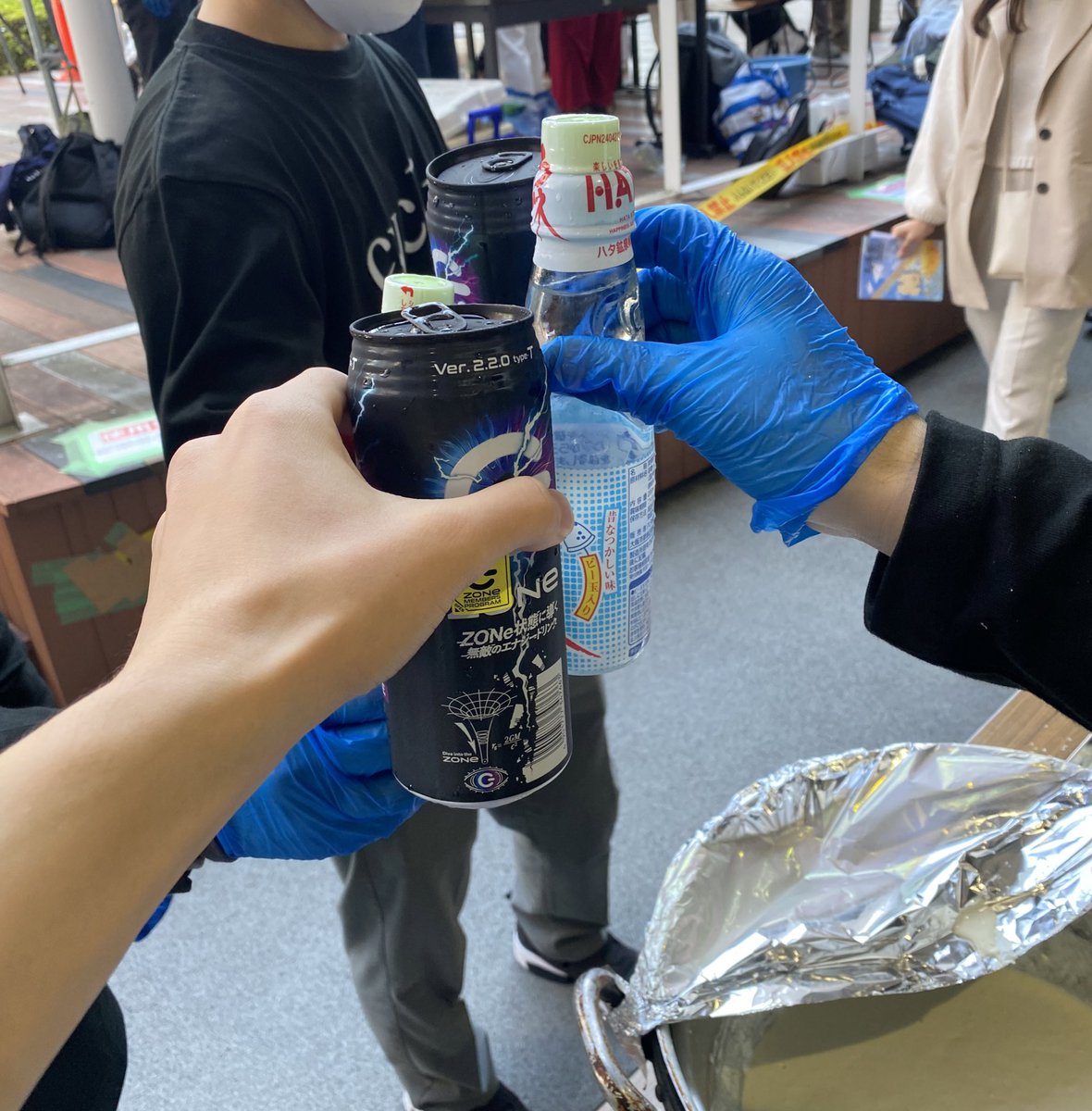 NUCEcycling's tweet photo. 1日目終了しました！
想像以上の大盛況で売り切れになってしまった方、大変申し訳ございませんでした💦
また明日も開催致しますので、ご都合の合う方は是非Twitterをフォローしてお越し下さい！🙇‍♂️
部員一同お待ちしております！ https://t.co/jUWZL8pkvl