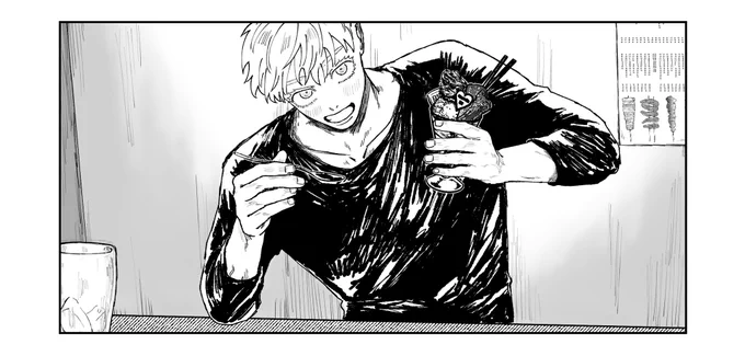 線画終わったーーーー‼️‼️‼️‼️‼️‼️‼️‼️‼️‼️‼️‼️‼️‼️
これはウキウキでパフェ頼んだ悟 