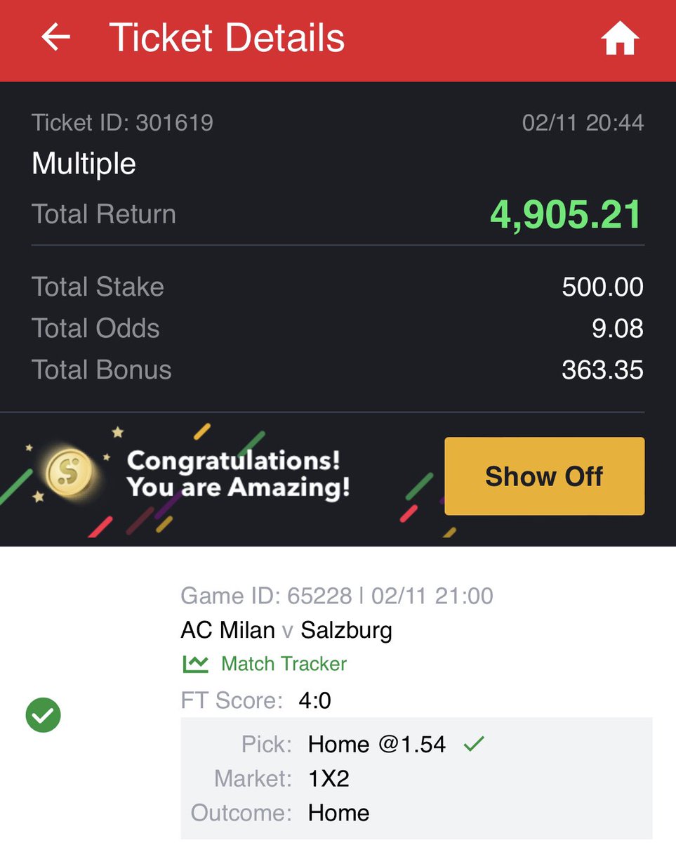 I won your game boss 🥂