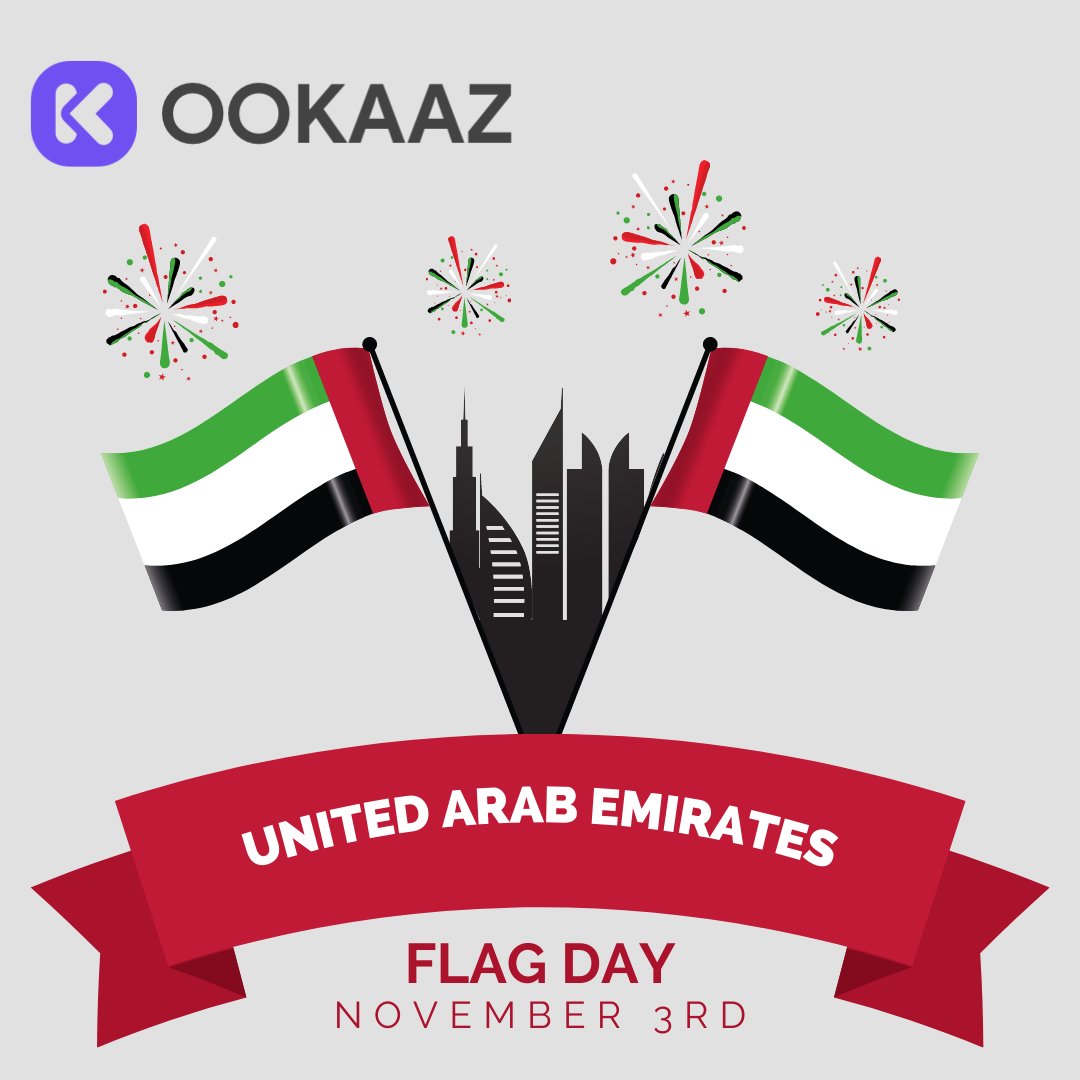 OOKAAZ.com wishes you very Happy UAE Flag Day 🇦🇪
#uaeflagday #UAENationalDay #uaeflagday2020 #dubai #uae #sharjah #ajman #dxb #mydxb #UAEflag #ookaaz #mydubai #flagday2022 #flagday
