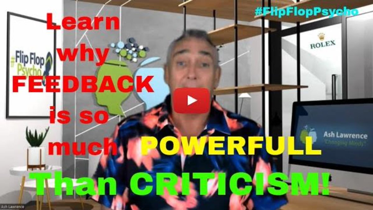 Giving someone #Feedback  whether personally or professionally is all about helping them get to the point where there is nothing that needs to be changed or perfected 
ashtag.team/Criticism
#FlipFlopPsycho
#MindsetAsh