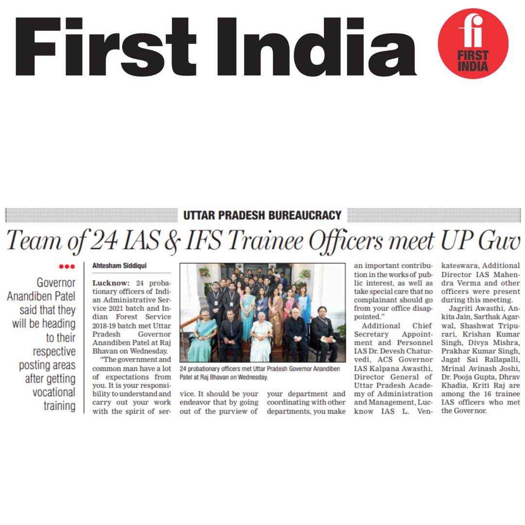 First India on Twitter "FIJaipur Team of 24 IAS & IFS Trainee