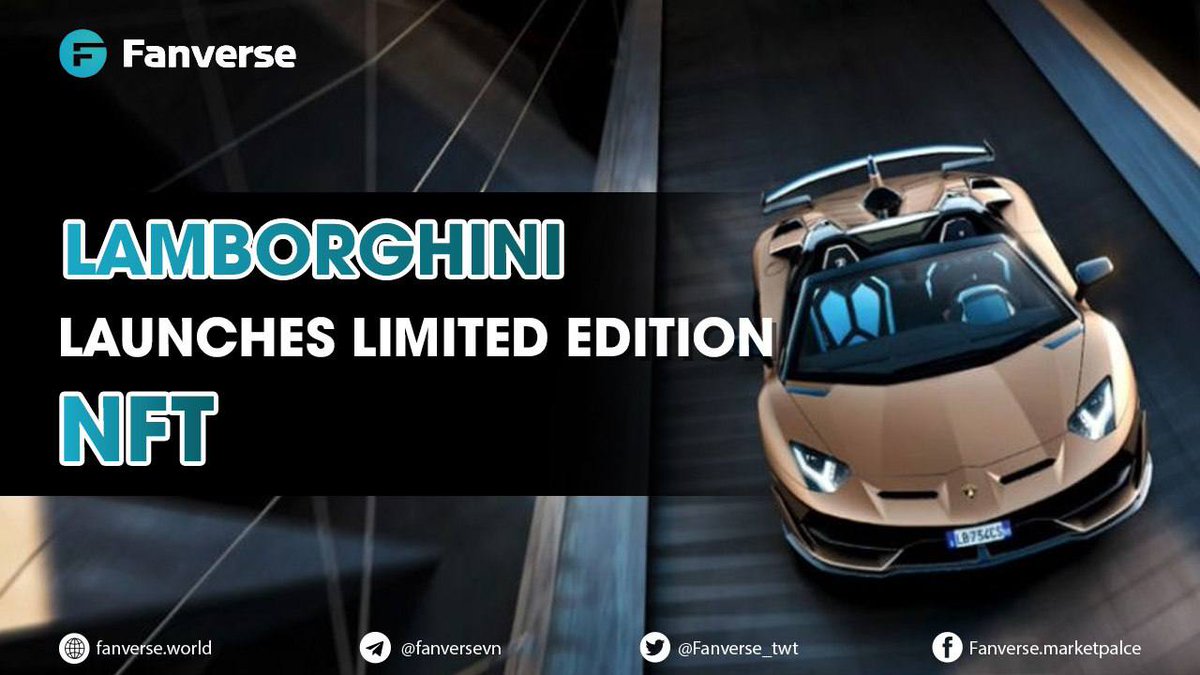 #Automobili #Lamborghini is partnering with #Web3_Pro and #INVNT.ATOM to launch a limited edition #NFT themed "World Tour" from October 24, 2022
