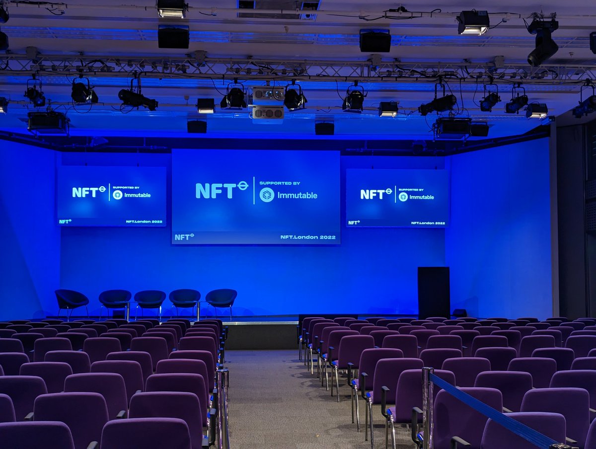 YotaWada's tweet photo. Seems like I got here too early... 

#NFTLondon2022 #NFTLondon #NFTCommuinity https://t.co/gGQZegQ5gz