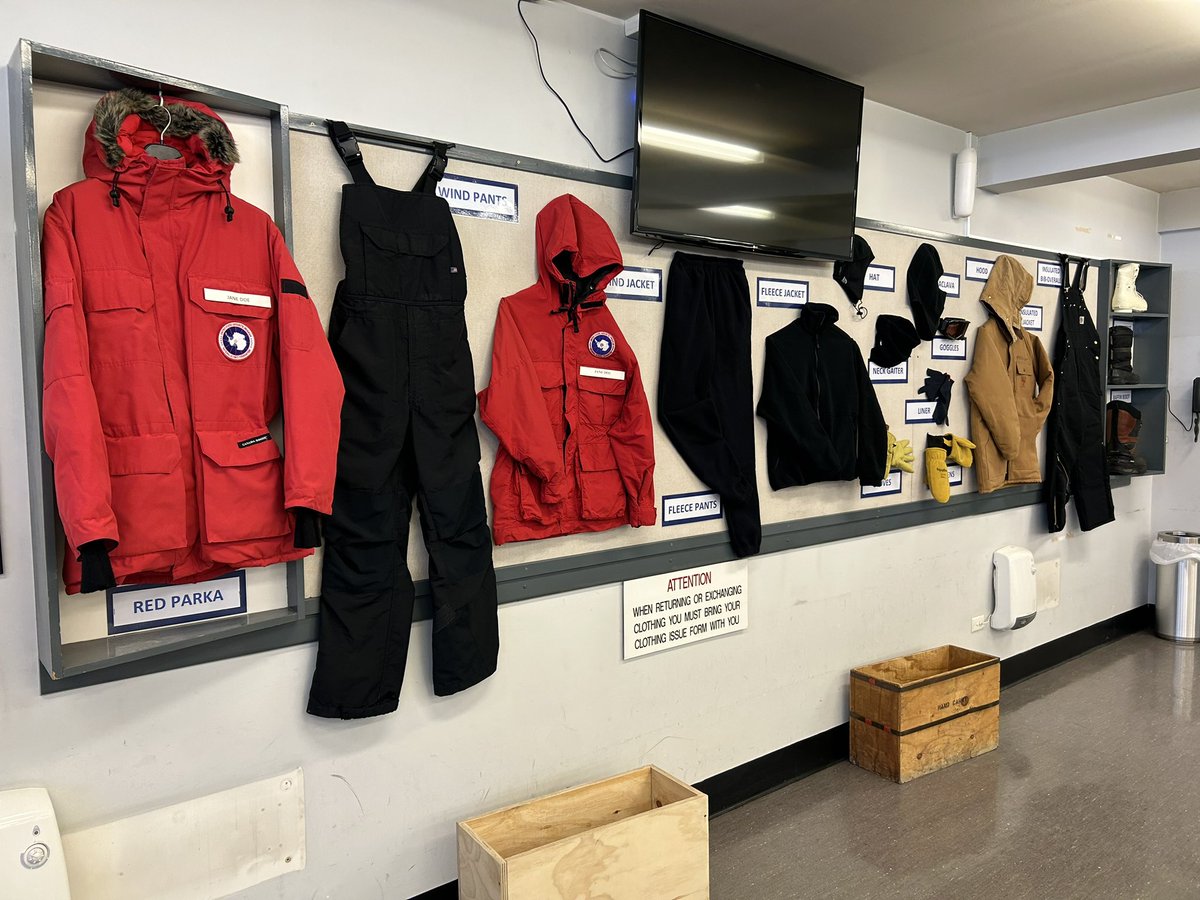 DMantarctica's tweet photo. We got our #ExtremeColdWeather gear today. Then had a great time at the @CantMuseum. They have a wonderful #Antarctica exhibit and history of New Zealand rooms. Hopefully we make it to the ice tomorrow! https://t.co/BtDkeErZDV