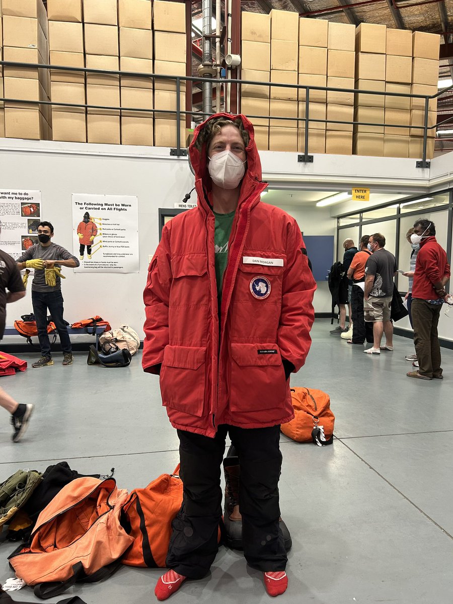 DMantarctica's tweet photo. We got our #ExtremeColdWeather gear today. Then had a great time at the @CantMuseum. They have a wonderful #Antarctica exhibit and history of New Zealand rooms. Hopefully we make it to the ice tomorrow! https://t.co/BtDkeErZDV