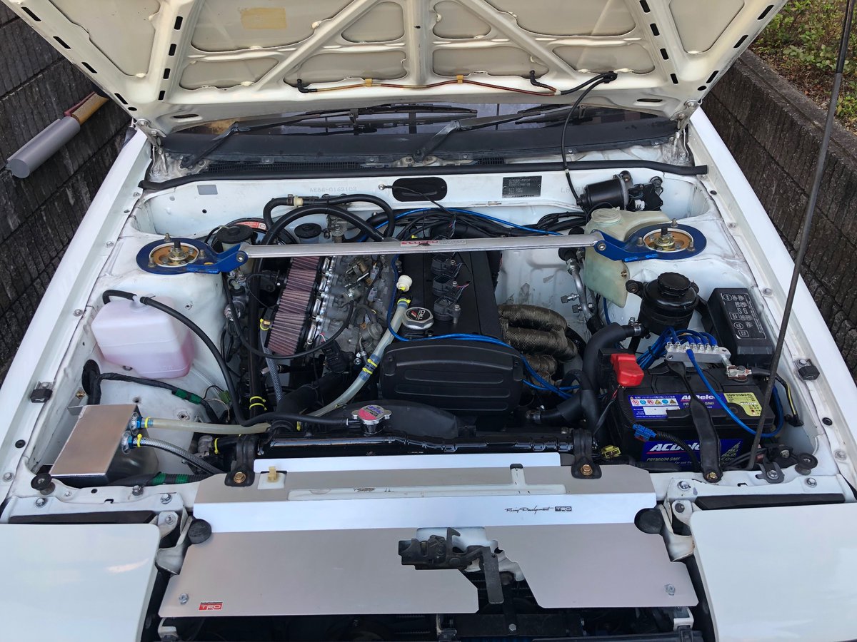 BlackburnCo1's tweet photo. 5バルブに換装しました。
180馬力です。
#AE86
#4AG
#4AGE
#4AGEU
#TRUENO
#ハチロク https://t.co/0c8VRph7Ce