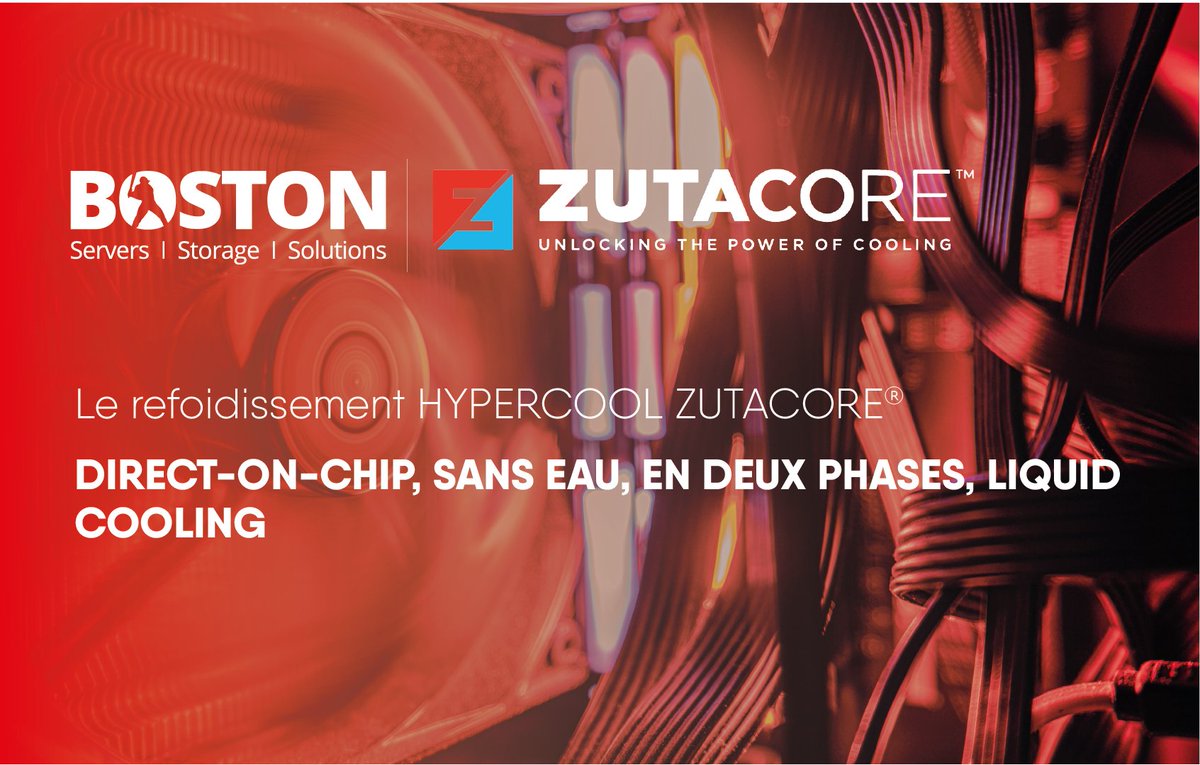 Boston_it_06's tweet image. La pleine puissance à la bonne température ! 

Nos laboratoires ont testé les performances de l'#HyperCool @ZutaCore ❄

Encore mieux ! Compatible avec tous les serveurs 💡

Les résultats sur le blog 👉 bit.ly/3h78s1T
#Zutacore #Boston #BostonLabs #liquidcooling #serveur