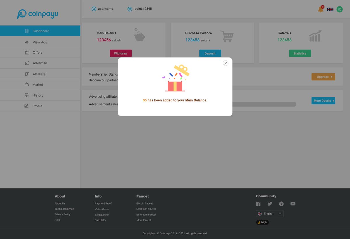 rewardjoycom's tweet photo. Dear users,

After you win a prize in the campaign, there will be a pop up window to claim. It will be added to main balance immediately. 

If window is closed by mistake, you may also claim it in 'History' - 'Prize' . 

If prize is not claimed in 90 days, it will be expired. https://t.co/vo53z7KL3c