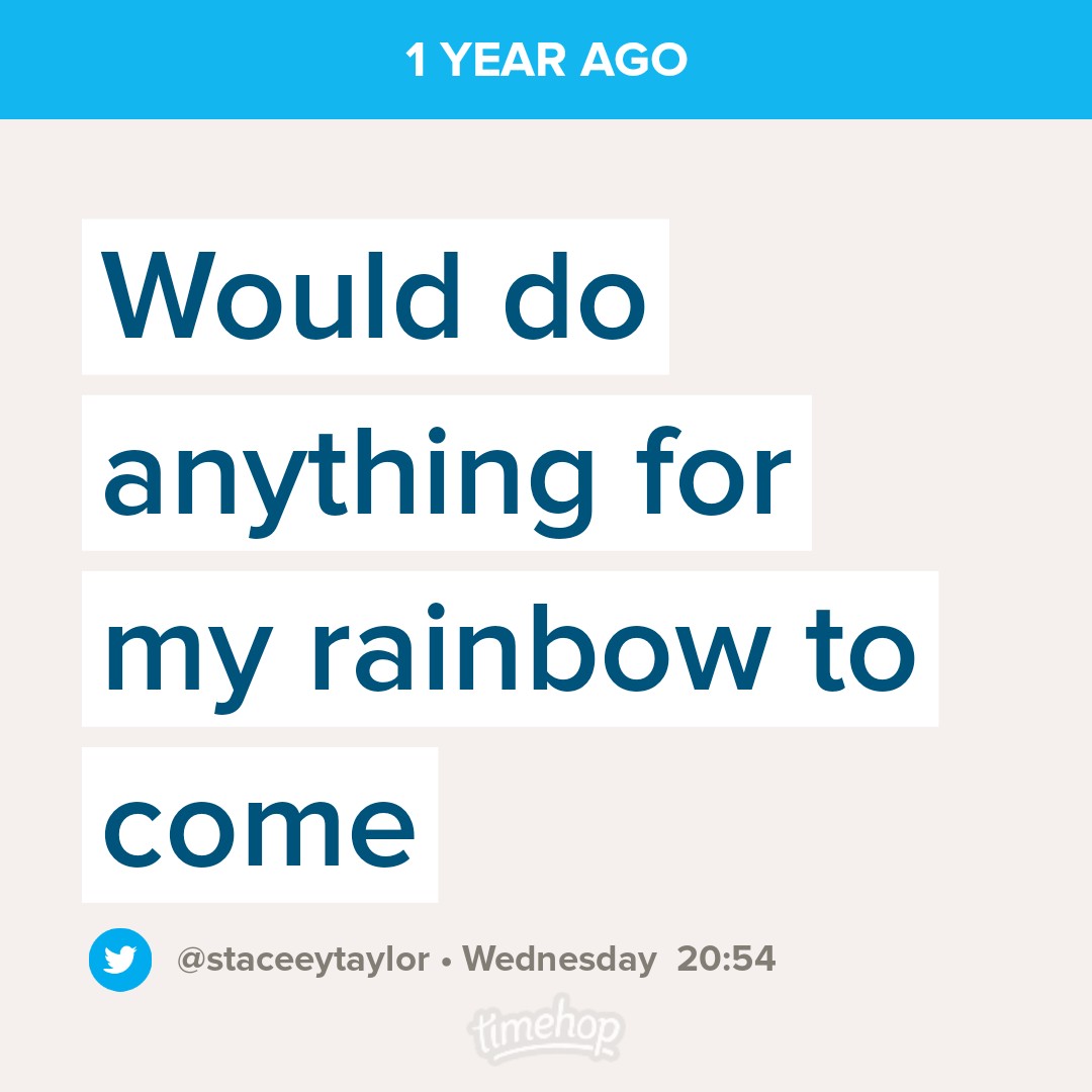 staceeytaylor's tweet photo. Only a couple of weeks to go 🥺🌈 https://t.co/CP8EQybZuM