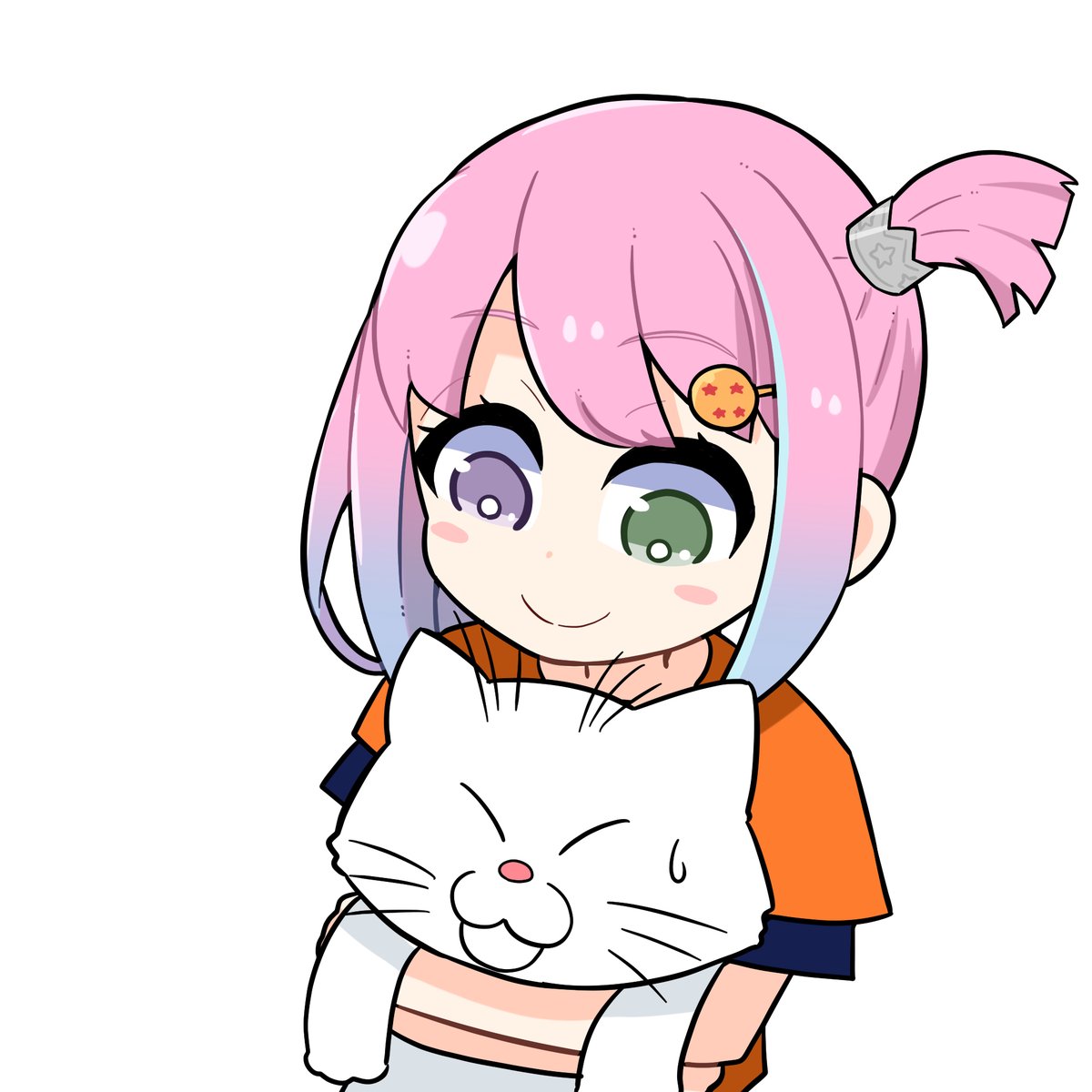 姫森ルーナ 「副反応で新しいの1から描けそうになかったから先月?ラフで放置してたやつペン入れし」|honmirinのイラスト