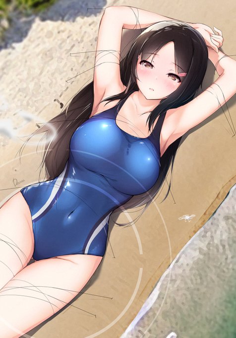 巨大娘のビーチ撮影会🎦 