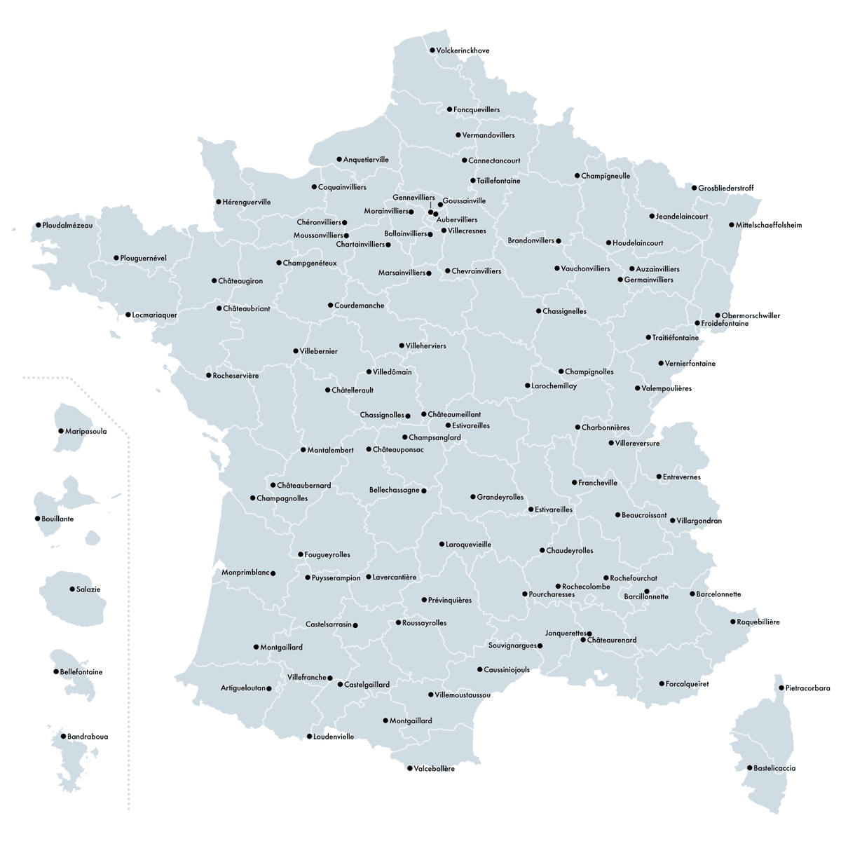 🗺📏 Vous m'avez beaucoup posé la question et j'ai votre bonheur (et votre savoir) à cœur, alors voici :

💫 La carte de France du plus long nom de commune EN UN SEUL MOT par département 💫

Pas de tiret, pas d'espace, pas d'apostrophe ⬇️