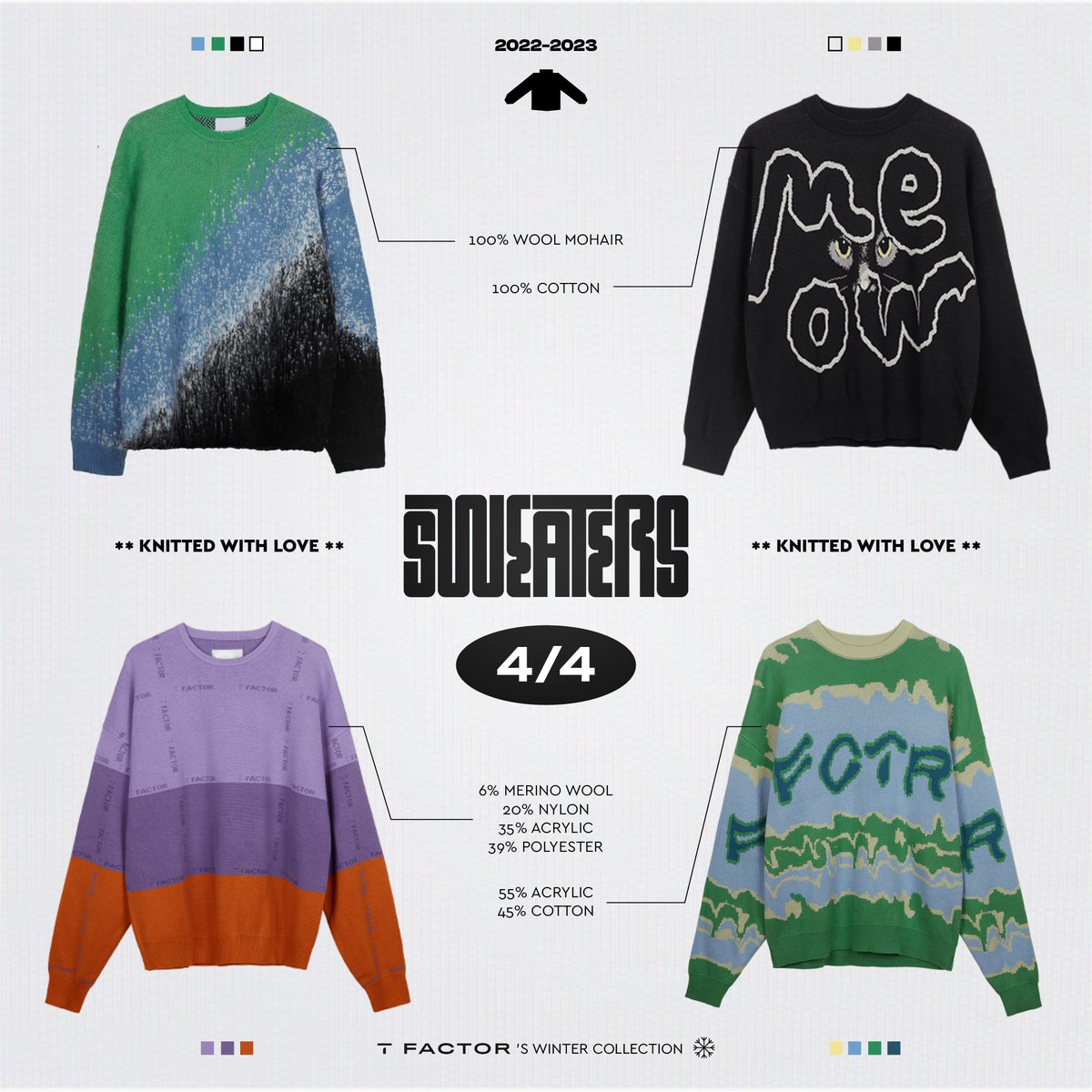 myTFactor's tweet photo. Our new sweaters. https://t.co/BE07QdpT3H