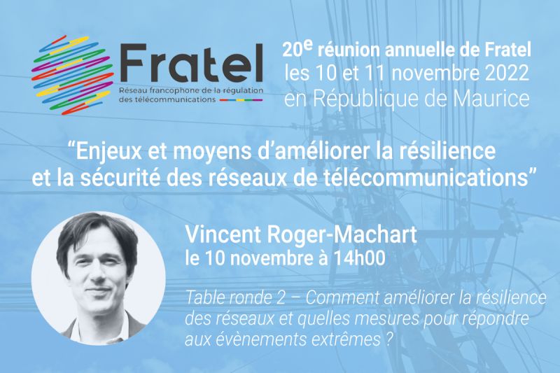 CercleCredo's tweet photo. S-1 Réunion annuelle #Fratel 10 et 11 novembre 2022 en République de Maurice « Enjeux et moyens d’améliorer la résilience et la sécurité des réseaux de télécommunications ». 
Vincent Roger-Machart interviendra le 10 novembre à 14:00 sur la Table ronde 2 
👉https://t.co/xtaGVEnYq9 https://t.co/ts5a2em8H7