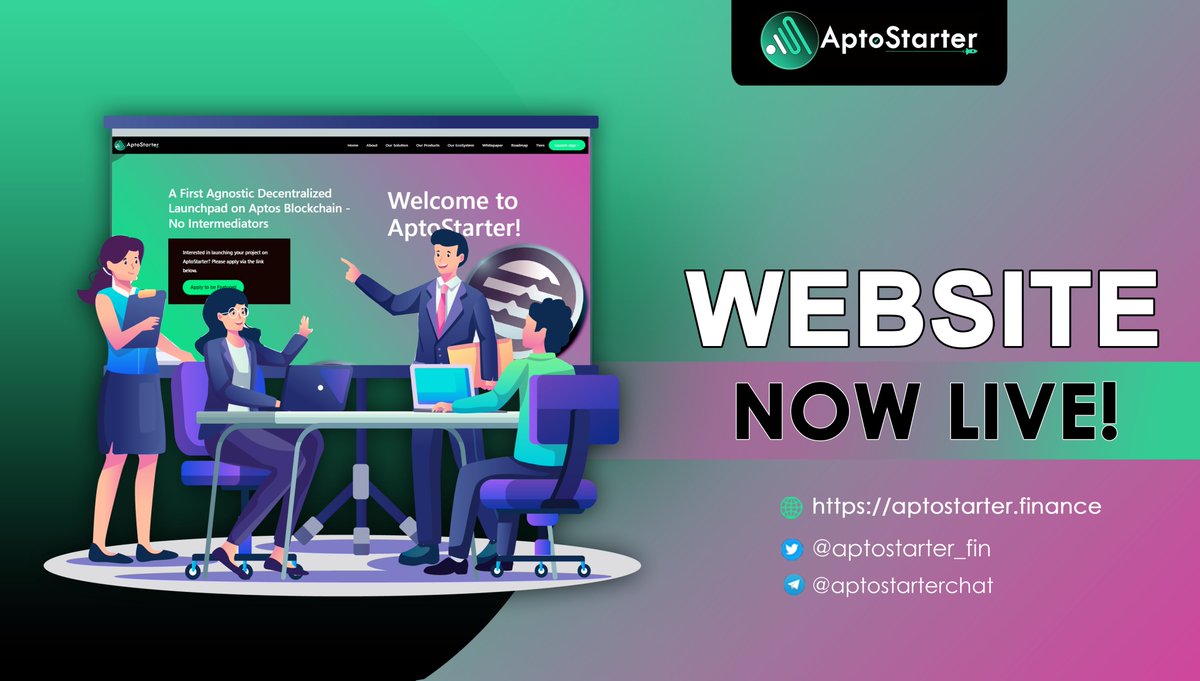 The most awaited update for Website is finally here!

What are you waiting for? Go ahead and check out aptostarter.finance now and see the upgrades!

#AptoStarter $APTS #AptosEcosystem #AptosCommunity #BNB