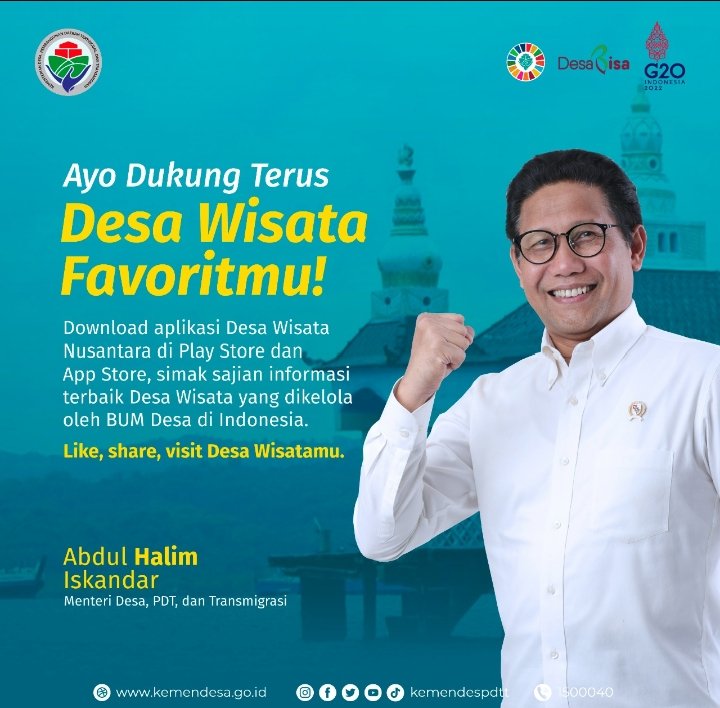 Didikpendamping's tweet photo. #DesaWisataNusantara https://t.co/yl2ZmWpacQ