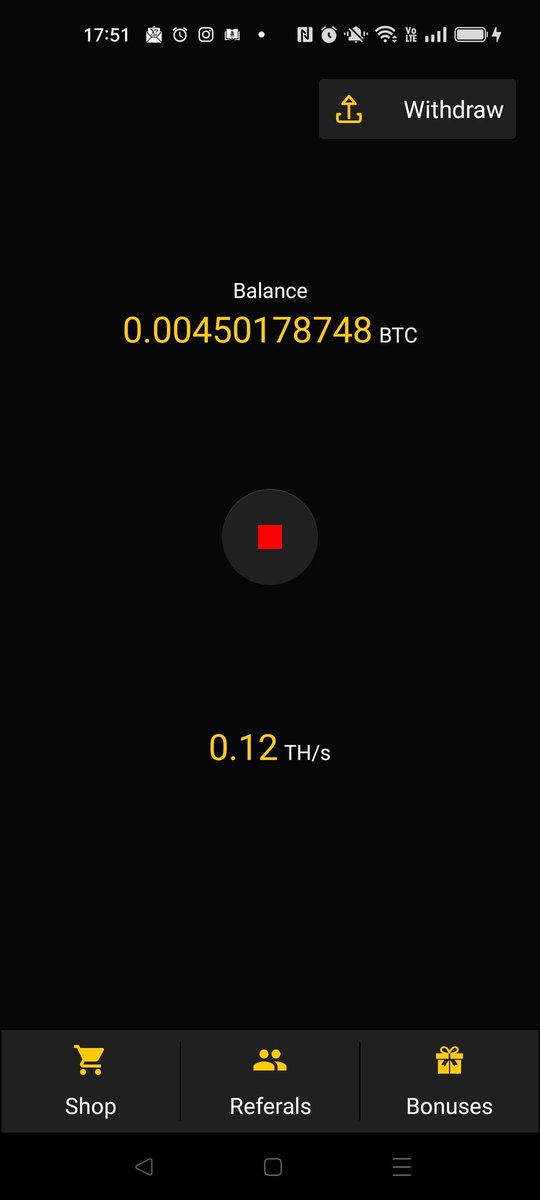 tysseo7's tweet image. #ServerMining 
インストールし直したら、バージョン更新が必要になり、更新したらボーナス使えなくなった。
バージョン3.1.261