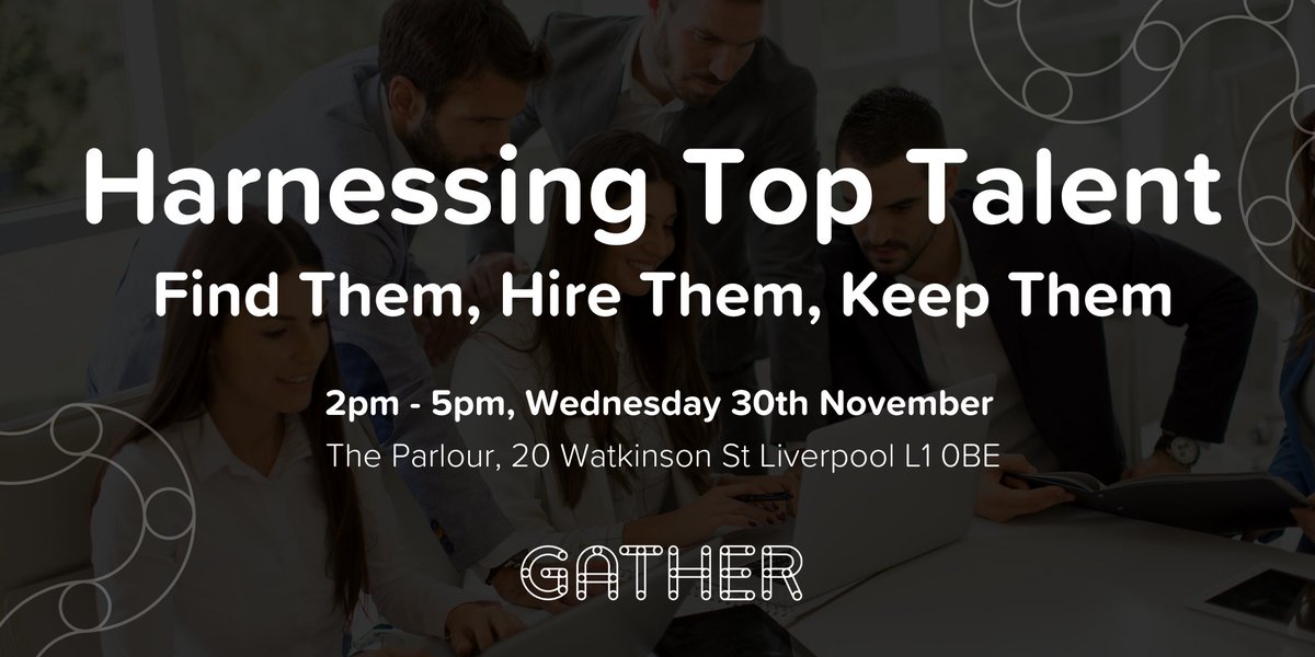 Gather_LCR's tweet photo. People should be the beating heart of your business – not the biggest challenge of your day.
As part of our upcoming ‘Harnessing Top Talent – Find Them, Hire Them, Keep Them’ event, you can learn more about building a business where people want to work. https://t.co/RtU3GBqmjY
