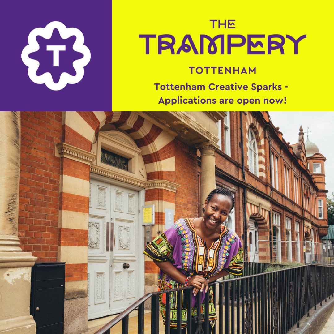 Tottenham Creative Sparks is a new 12-month programme for creative &amp; socially minded early-stage entrepreneurs from the Tottenham area!

Offering local creatives -
⚡️ Free &amp; subsidised workspace 
⚡️ Biz support from industry experts 

Learn more &amp; apply! thetrampery.com/learning/totte…