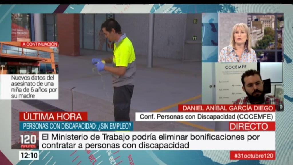 ceesur_es's tweet photo. Compartimos el reportaje que @InformativosTM dedicó a @Ceesur_es este verano, donde Nani y Jesús contaban desde @IFEMA su experiencia como trabajadores de servicios auxiliares de nuestro centro especial de empleo https://t.co/zaR1QYNyzs https://t.co/P6UmVEvWe6