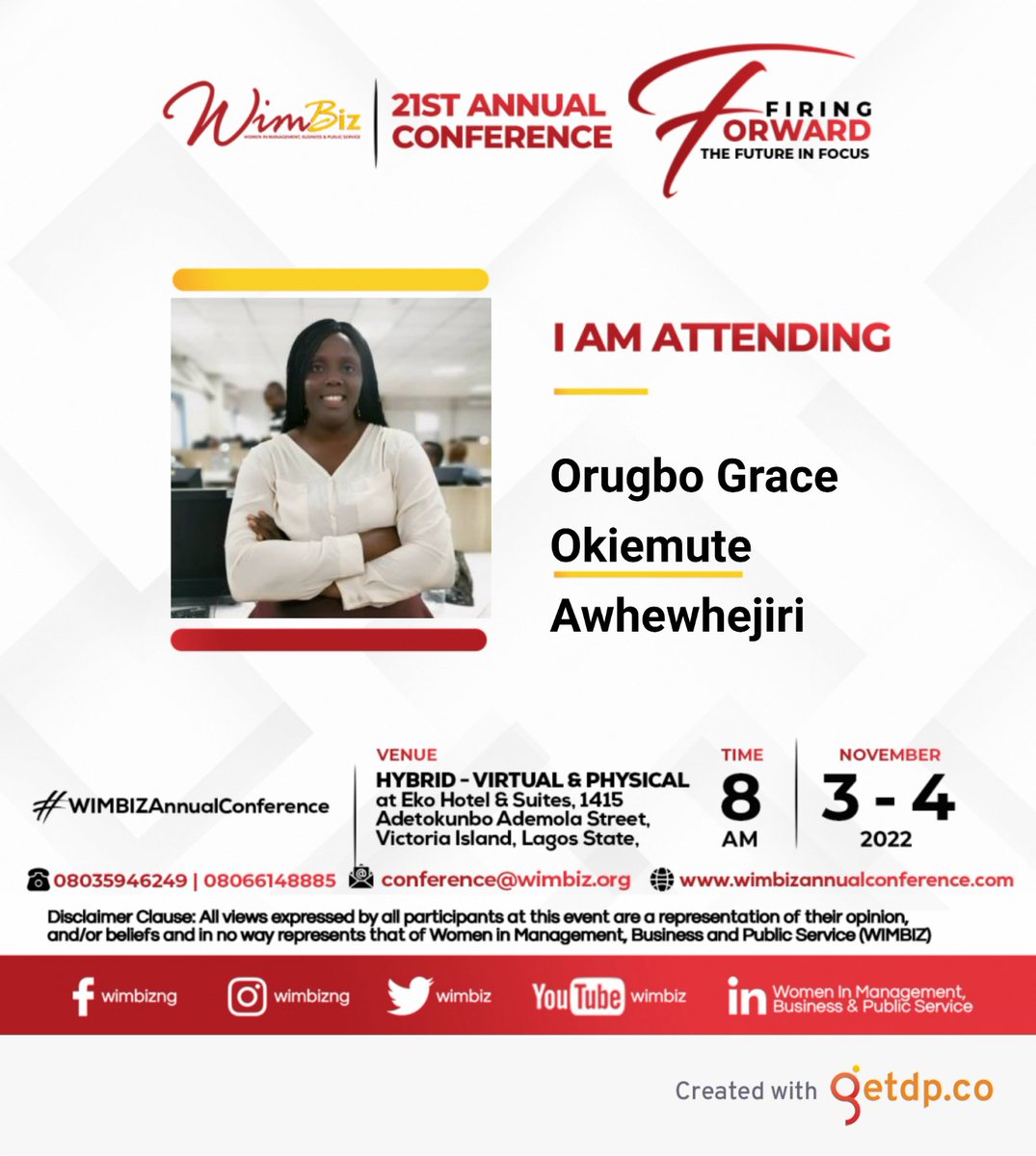 Live. At the WimBiz Conference... Wao   this is a world class gathering of accomplished Women....I  am  eagerly waiting to  learn  Inthis conference#Wimbizannualconference2022#
