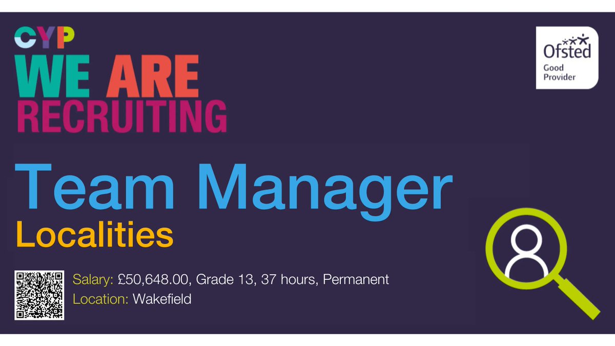 MyWakefield's tweet photo. We are recruiting experienced Team Managers to join our Castleford and Pontefract area. 😀

👉Application closing date 20/11/2022 

For more information and on how to apply please follow our link below:
https://t.co/CihhdpEqd4 https://t.co/TPiN3TgAcr
