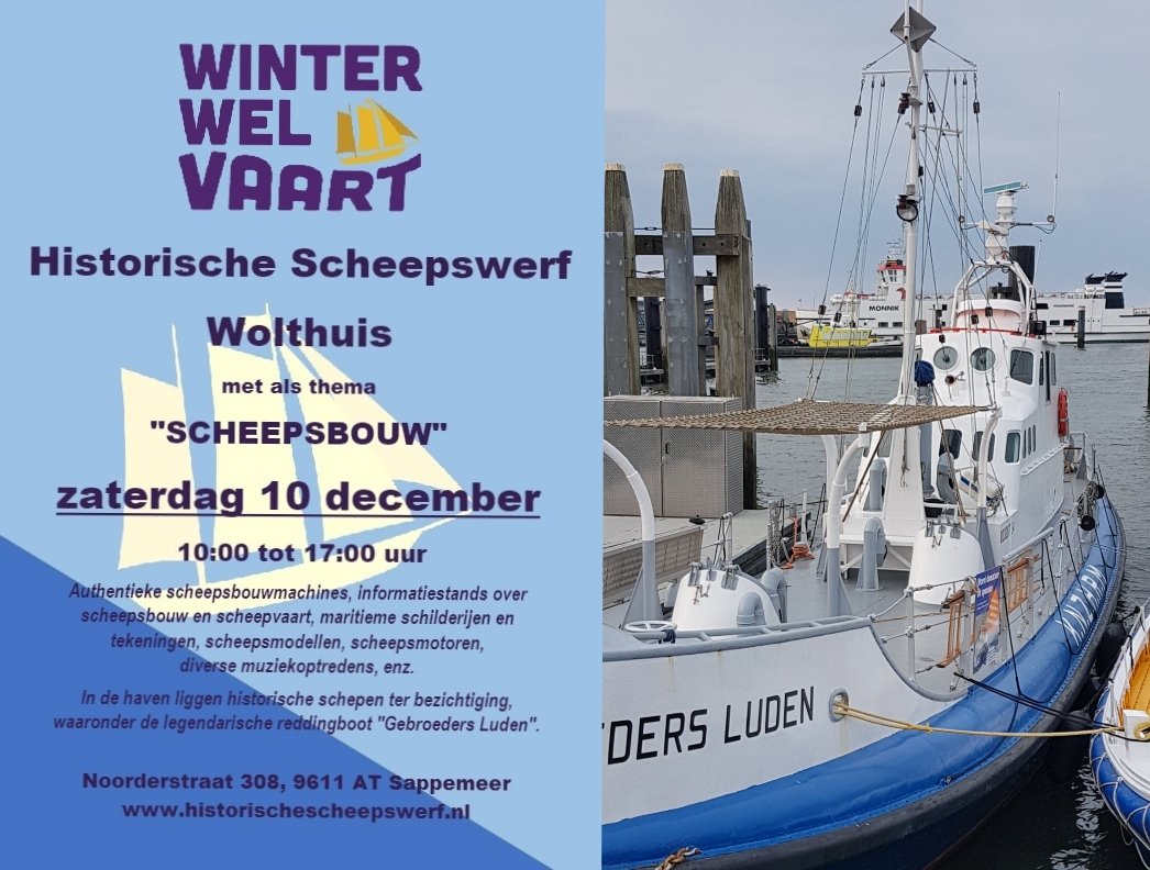 ✔Winterwelvaart nieuws. 
Reddingboot <a href="/GebroedersLuden/">GEBROEDERS LUDEN</a> in 'onze' haven! 
tegenover onze historische scheepswerf. 
#Winterwelvaart_Sappemeer 10 december