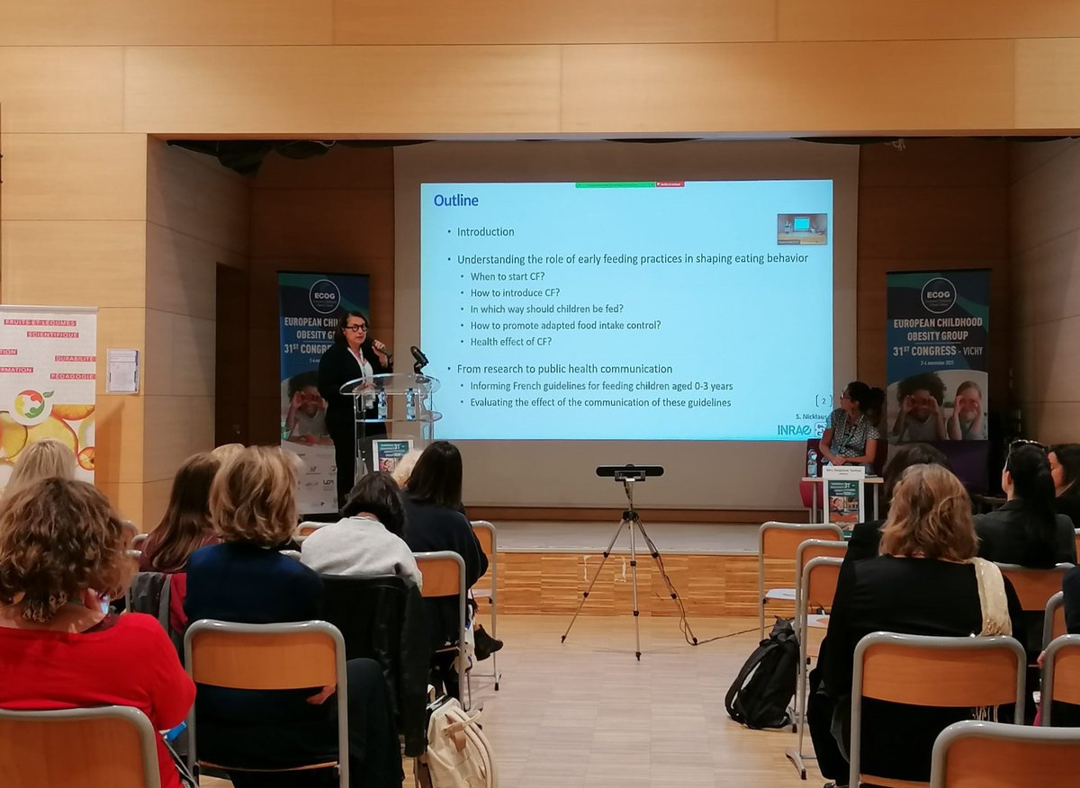 ECOGobesity's tweet photo. .@SophieNicklaus @CSGA_DIJON on feeding practices and choices in young children.
#WeAreEcog #ECOGCongress https://t.co/BxTJEGTp1U