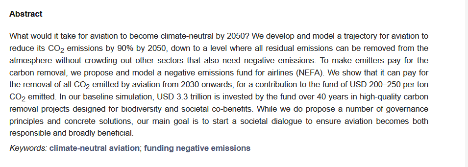 JRFM_MDPI's tweet photo. Latest #Article by Sascha Nick and Philippe Thalmann

"Towards True Climate Neutrality for Global Aviation: A Negative Emissions Fund for Airlines"
https://t.co/W1ubY3LQ07

 #climate_neutral_aviation;#funding_negative_emissions https://t.co/YoZd6cELjn