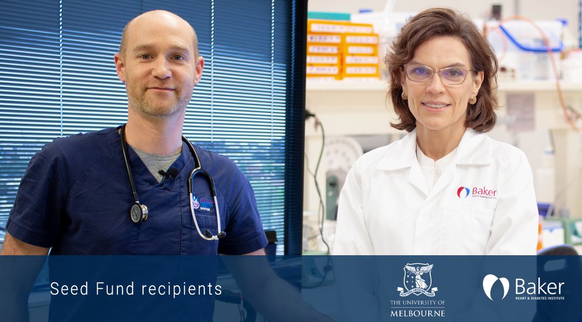BakerResearchAu's tweet photo. Very pleased to announce @moragjyoung &amp; @KegJM are recipients of a seed grant from the Baker Dept of Cardiometabolic Health @UniMelbMDHS. Ultimately, this work will determine if a new #circadiantime signature coincides with, or can predict, #CVD  

https://t.co/fyvtXF9otv https://t.co/XbxgVWpBrP