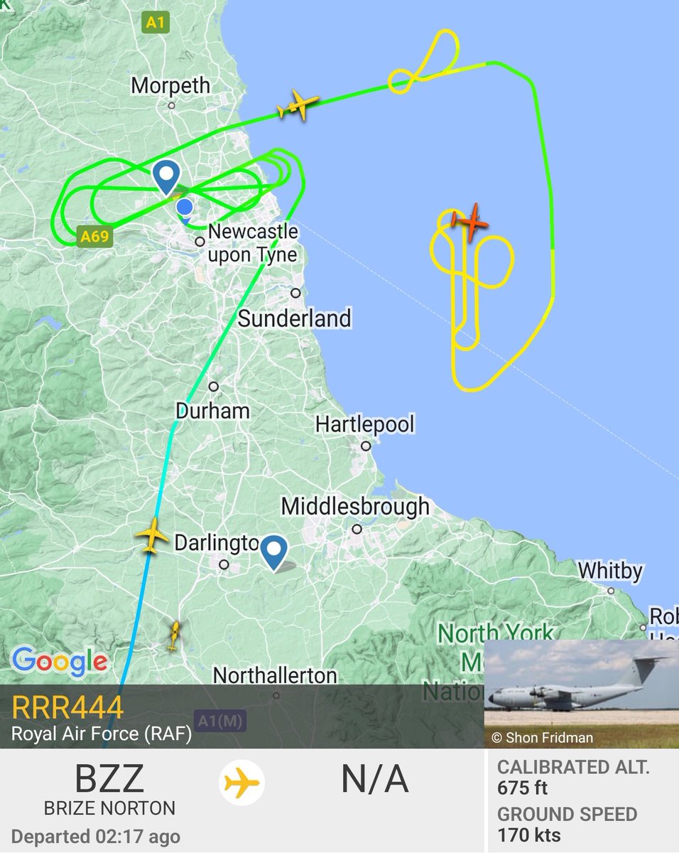The RAF are drawing cocks next to Sunderland again.
