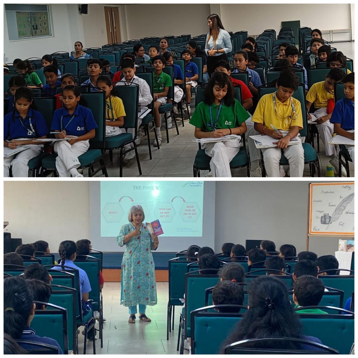 sutapabsu20's tweet image. CREATIVE WRITING WORKSHOP at Aster Public School Knowledge Park It was such great fun. Thank you Principal Sangeeta Banerji, Shruti Ma&apos;am and Manju Ma&apos;am for this wonderful opportunity. #creativity #childrenwriting #workshop2022 #schoollife #writingstories