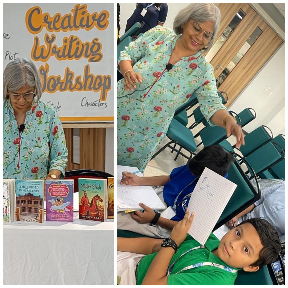 sutapabsu20's tweet image. CREATIVE WRITING WORKSHOP at Aster Public School Knowledge Park It was such great fun. Thank you Principal Sangeeta Banerji, Shruti Ma&apos;am and Manju Ma&apos;am for this wonderful opportunity. #creativity #childrenwriting #workshop2022 #schoollife #writingstories