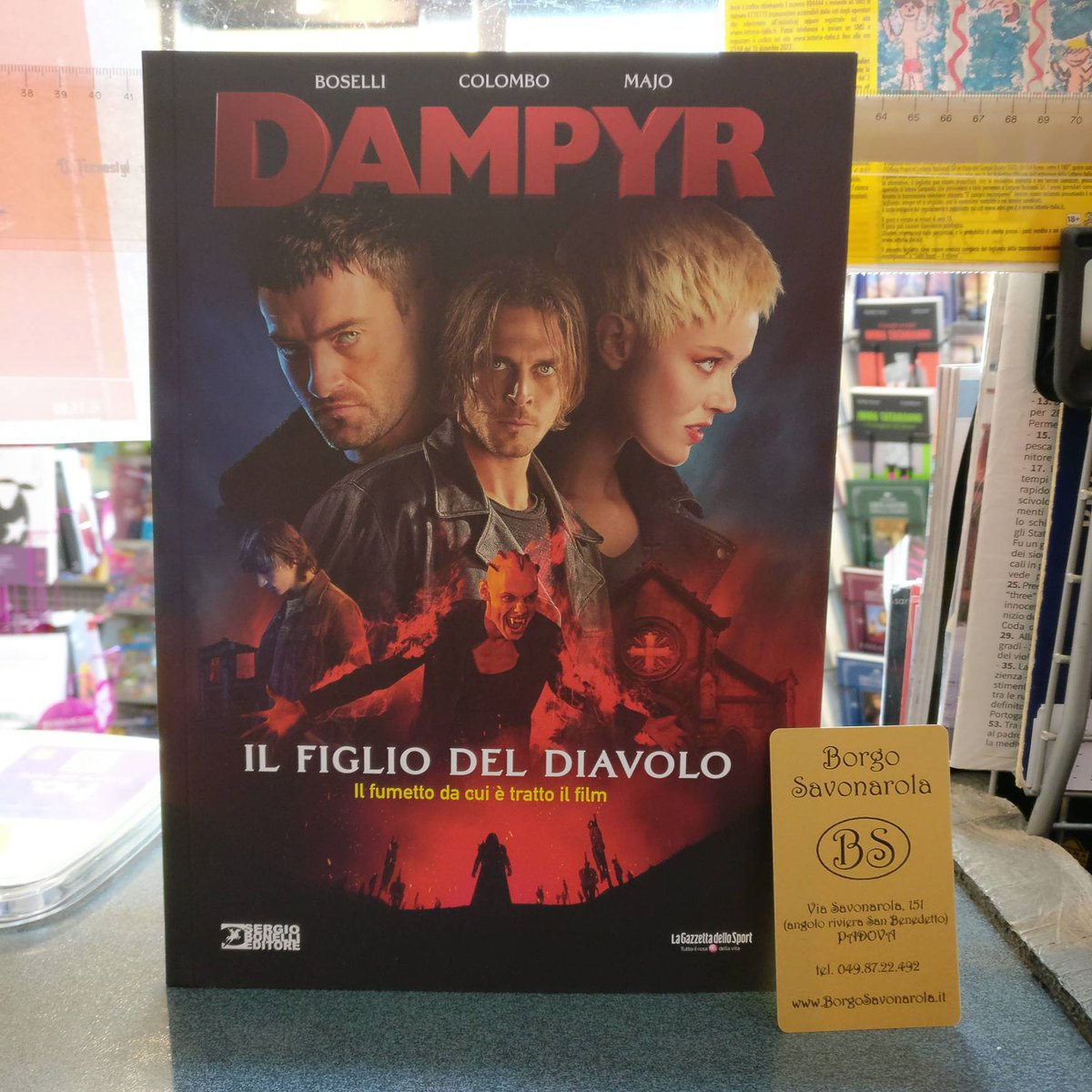 #Dampyr
Il Figlio del Diavolo

da #BorgoSavonarola

#leggere #letture
#consiglidilettura

#fumetti #fumetto
#comics #comic #strip #Stripovi
#fumettiitaliani #fumettoitaliano
#SergioBonelliEditore

#strisce  #collezionismo

#luccacomicsandgames
#luccacomics2022
#luccacomics