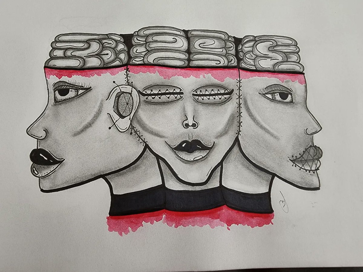 sketch_attacked's tweet photo. 𝕳𝖊𝖆𝖗 𝖓𝖔 𝖊𝖛𝖎𝖑 , 𝖘𝖊𝖊 𝖓𝖔 𝖊𝖛𝖎𝖑 , 𝖘𝖕𝖊𝖆𝖐 𝖓𝖔 𝖊𝖛𝖎𝖑
#fyp #foryourpage #foryoupage #art #doodle #stressdoodle #sketch #sketchdrawing #drawing #sketches #sketchbook https://t.co/P1gCEArNK2