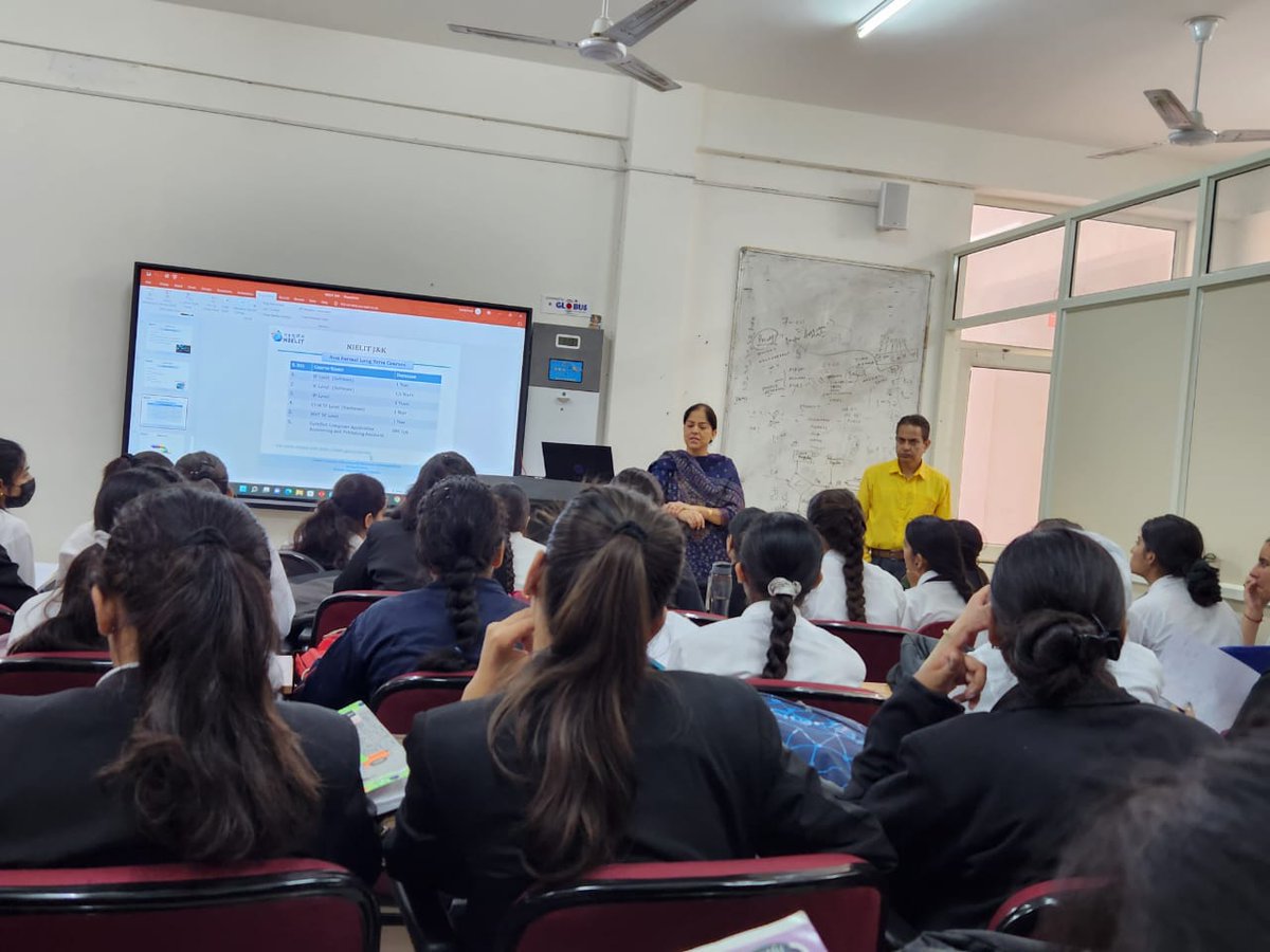 JAM_NIELIT's tweet image. A one-day workshop on&quot;Cyber Security &amp;amp; Awareness&quot; was organized at Govt. Women College, Jammu today. It introduced participants to the #FundamentalsofCyberSecurity. Latest #cyberthreats, #cyberchallenges &amp;amp; Security measures were discussed.