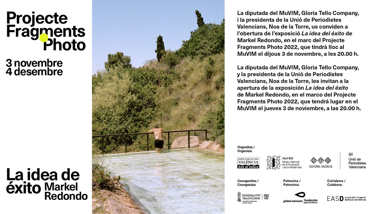 Un any més el <a href="/MuVIM/">MuVIM</a> acull l'exposició de la Beca Fragments.

LA IDEA DE ÉXITO és el títol de la mostra d'enguany que mostrarà el treball de @markelredondo

📲 muvim.es/va/content/ide…