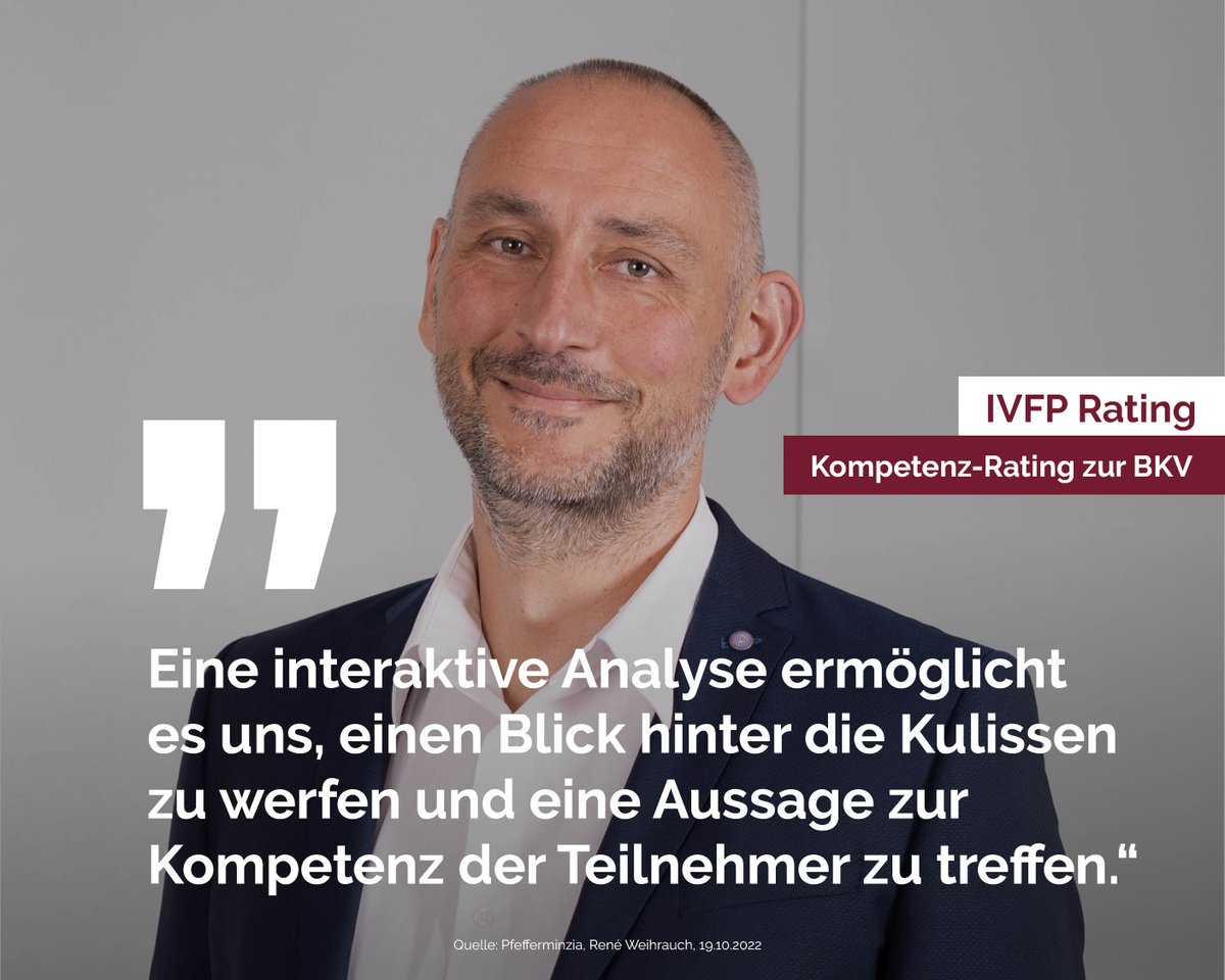 Wie verlässlich Rating-Ergebnisse sind und weitere interessante Fakten zur Durchführung eines bKV-Ratings können Sie im Interview von Pfefferminzia mit Georg Goedeckemeyer, Leiter Rating, nachlesen: pfefferminzia.de/kompetenz-rati…