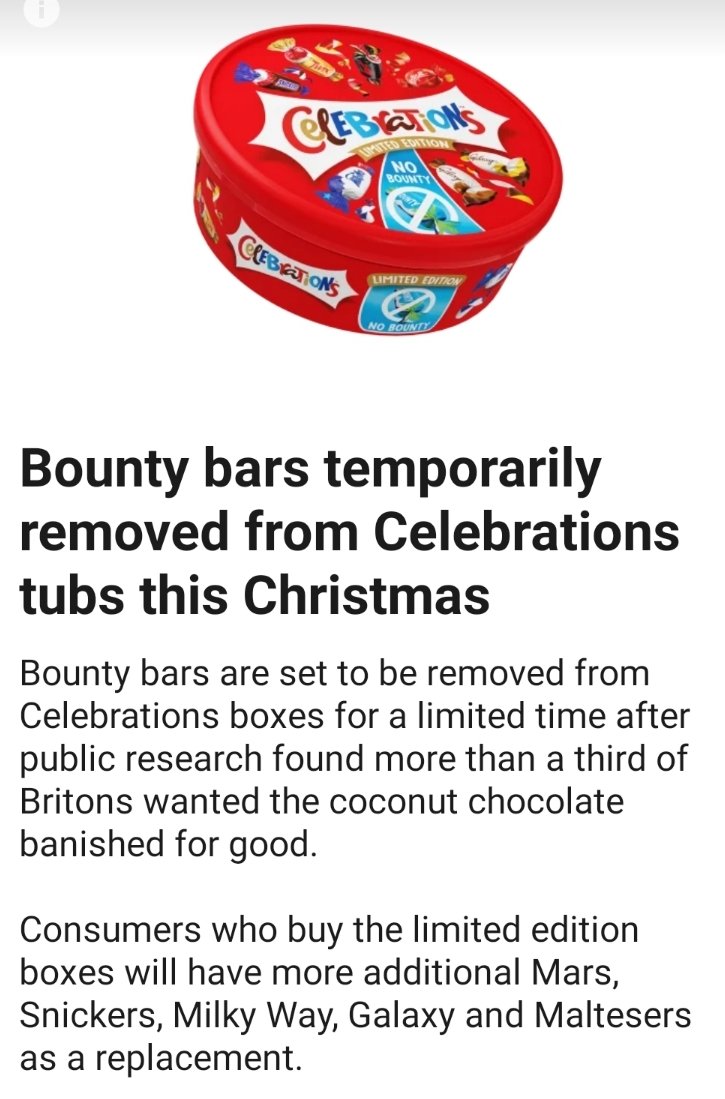 Appalled by this news. A civilised society should look after the minority's rights. This is pure populism.  #Bounty is my favourite. I feel discriminated and offended. 
There is something wrong with this.
#bringbackbounty 
#bountyrights