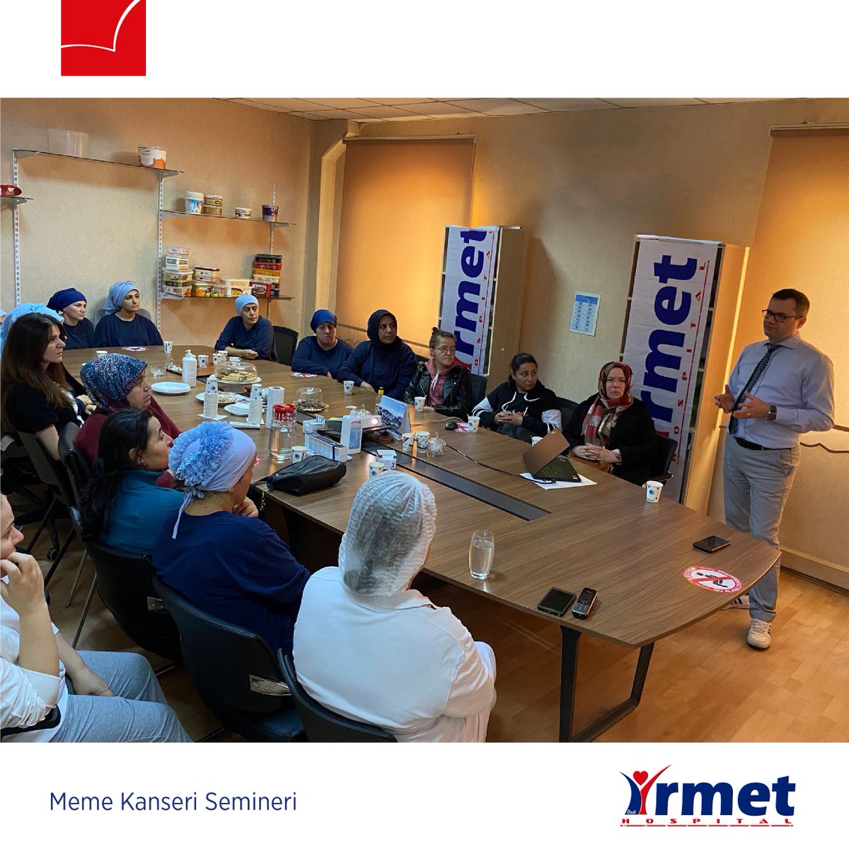 Pandora Plastik Fabrikası çalışanlarına Genel Cerrahi Uzmanımız Op. Dr. Hüsamettin Bayraktar ile “Meme Kanseri Farkındalık Ayı” semineri gerçekleştirdik.
Katılımlarından ve misafirperverliklerinden dolayı kendilerine teşekkür eder, sağlıklı günler dileriz.
#memekanseri