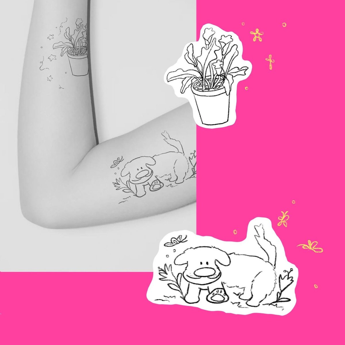 bed_need's tweet photo. Special flash tattoo (เฉพาะสักกับช่างเอื้อนะคะ ig:bibiscatonyou) 
#tattoo https://t.co/uKmuojUUkq