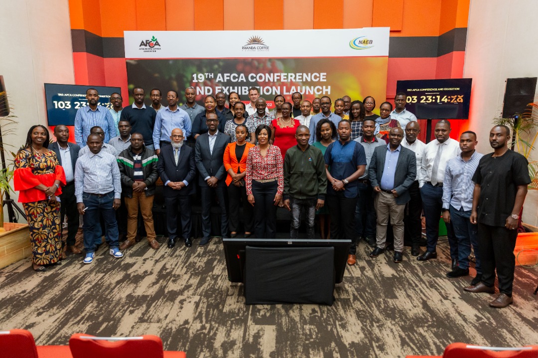 The joint committee of NAEB and <a href="/africancoffees/">African Fine Coffees Association (AFCA)</a> met at KCC this morning to officially launch the 19th AFCA Conference &amp; Exhibition, which will be held in Kigali, from February 15-17, 2023.

Rwanda will host the event for the third time, after hosting it in 2009 and 2019.