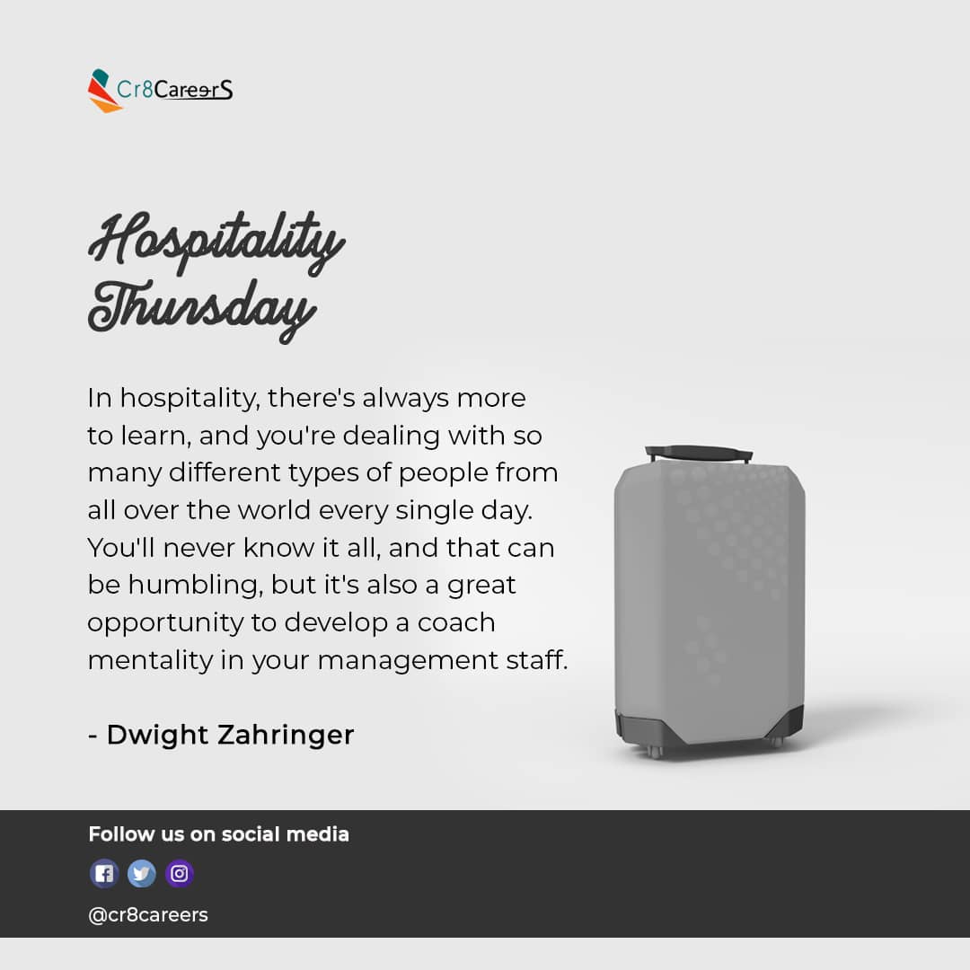 cr8careers's tweet photo. Earning a degree/certificate in Hospitality Management prepares you for a wide variety of careers in different sectors of hospitality, and offers you exciting global opportunities.  #HospitalityThursday > #Cr8Careers

#learninghospitality #learnhospitality #hospitality https://t.co/dc3vkeipFz