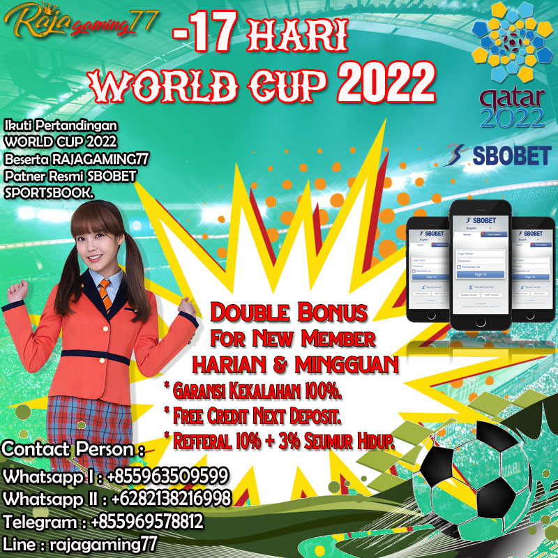 rajagaming77's tweet photo. Ikuti terus informasi seputar World Cup 2022 bersama Rajagaming77.

Bersama Rajagaming77 kalian akan mendapatkan banyak sekali informasi serta beberapa keuntungan dalam memilih team yang kalian pilih untuk menjadi pemenang.
#Rajagaming77_ofc @rajagaming77 #worldcup2022 https://t.co/9V2SShosyb