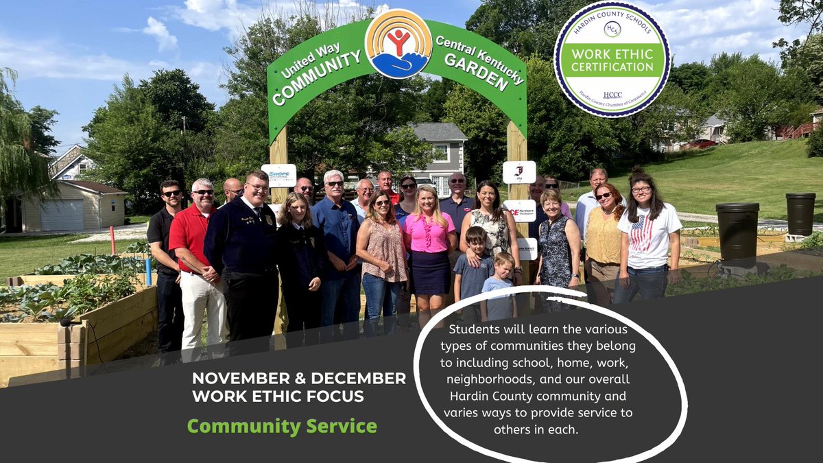 The HCS Work Ethic Standard for November and December is Community Service! <a href="/HCS_ISD/">HCS Instruction</a>